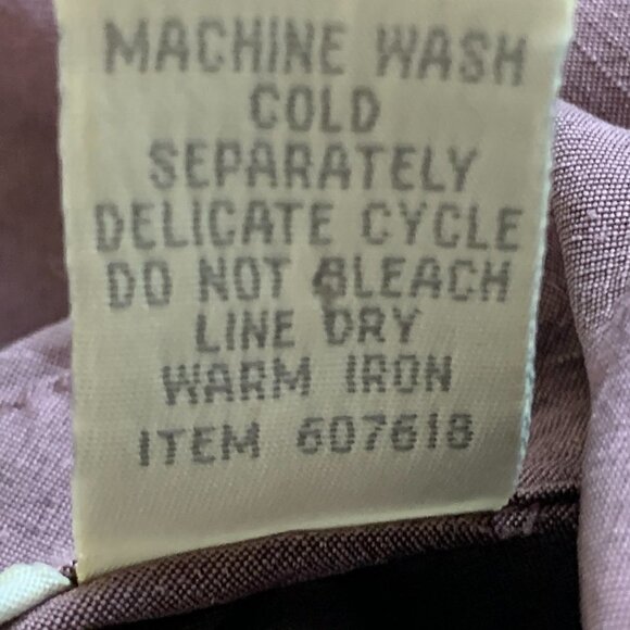 J. Jill Silk Button Front/Peplum Back Jacket Top Sz 6P Mauve 98E - Picture 7 of 7
